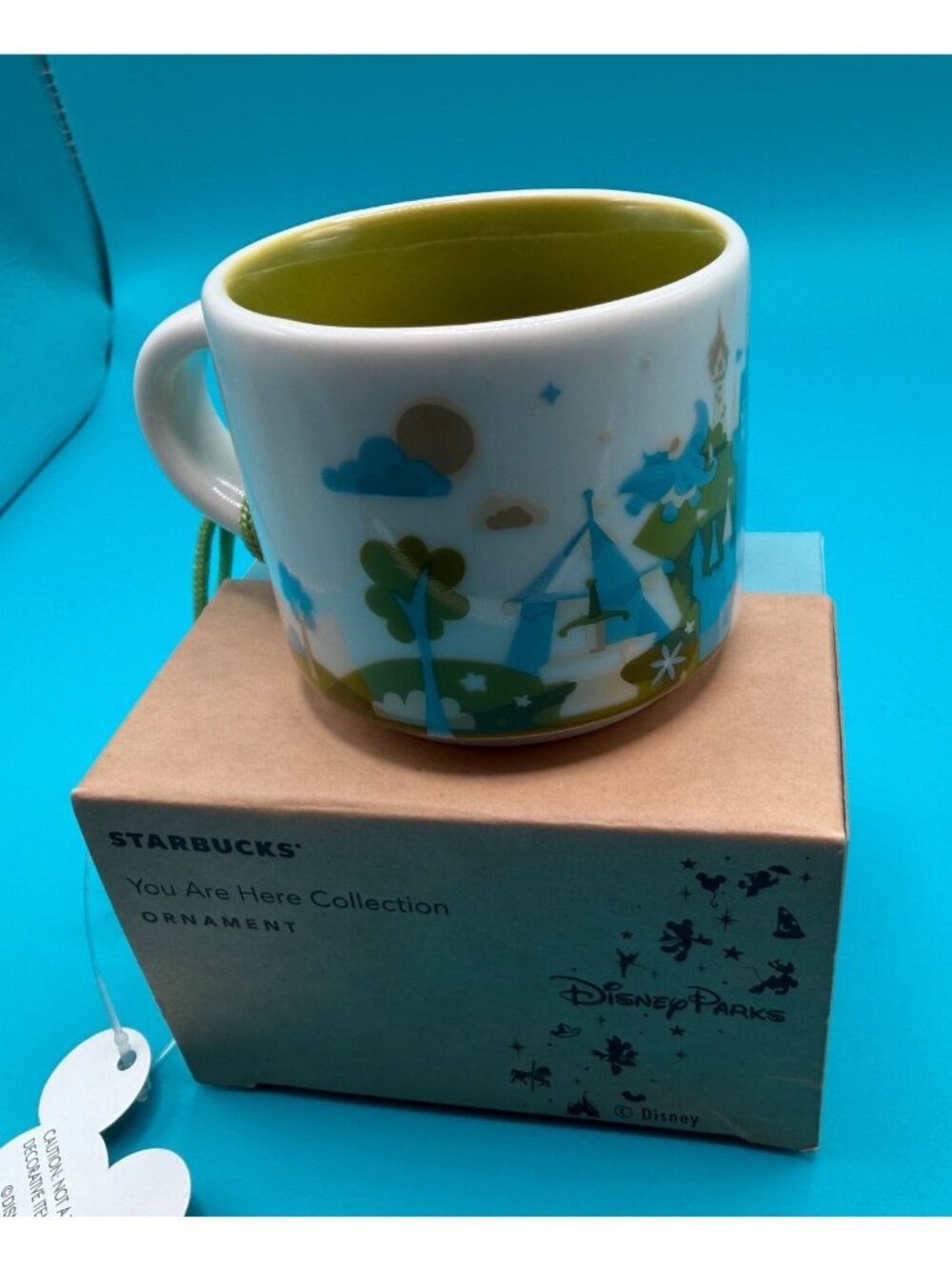 Disney Parks Starbucks‎ Magic Kingdom Ornament Mug 2nd Small Wolrd NIB - Picture 2 of 10